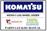 KOMATSU WA120-1 (US) WHEEL LOADER BEST PDF PARTS CATALOG MANUAL SN 10001-UP